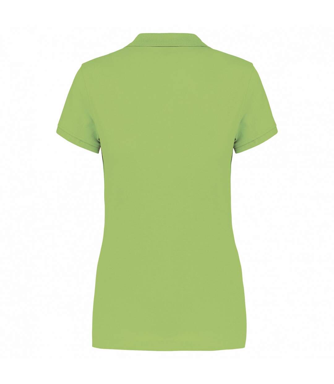Womens/ladies Pique Polo Shirt Lime Green Kariban-2