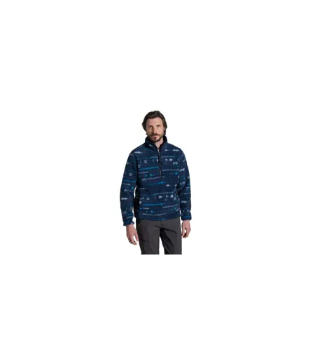Haut Polaire Motif/style Paysage National Trust Rawthey Homme Bleu Marine Imprimé Craghoppers