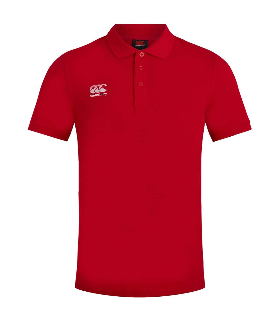 Canterbury Mens Waimak Short Sleeve Pique Polo Shirt (Red)