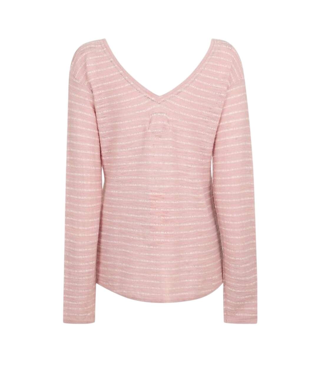Haut Motif/style À Rayures Femme Rose Musto-2