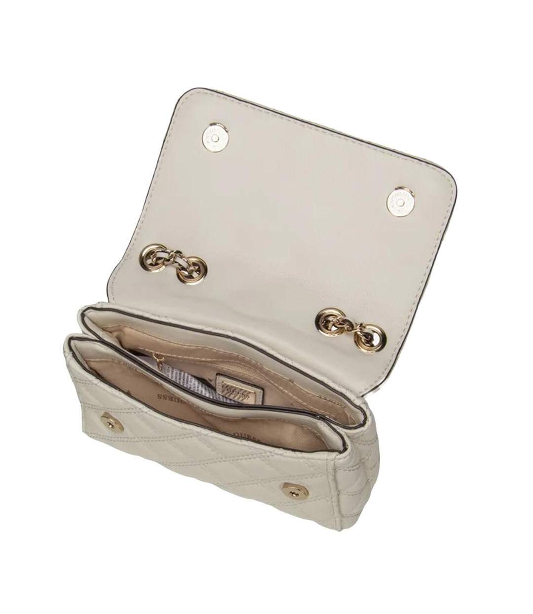 Sac à bandoulière beige femme guess giully-2