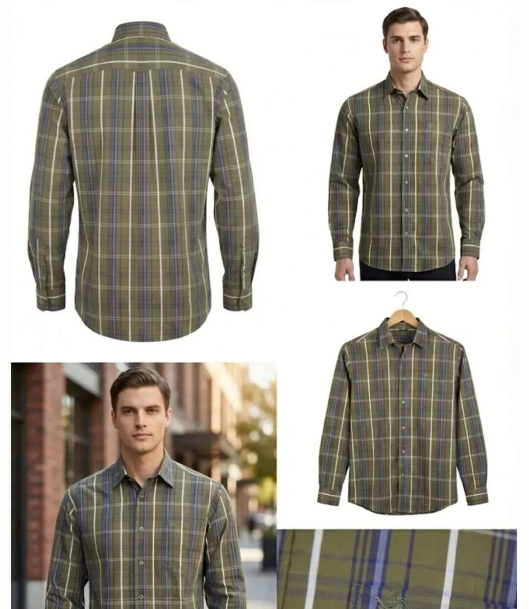 Chemise à carreaux Manches Longues Homme Winchester Tikal1-3