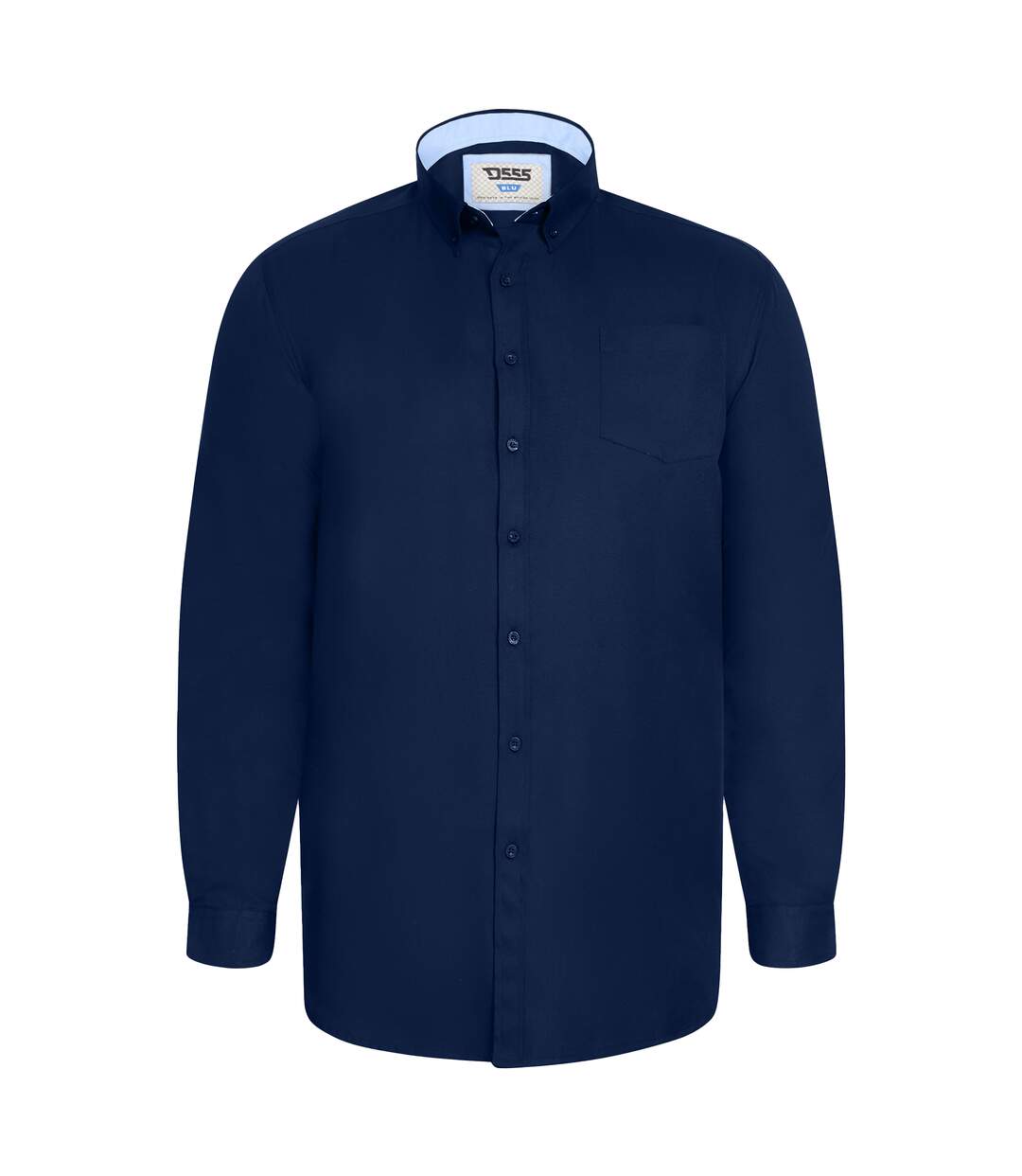 D555 Chemise Longue Manches Longues Richard Homme Bleu Marine Duke-2