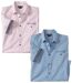 Lot de 2 Chemises Manches Courtes Rayées-1