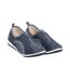 Boulevard Womens/Ladies Zip Elastic Gusset Leisure Shoes (Navy) - UTDF148-1