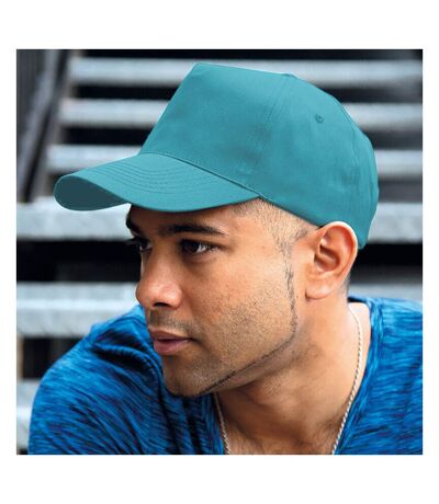 Result Unisex Core Houston 5 Panel Printers Baseball Cap (Aqua) - UTBC3043
