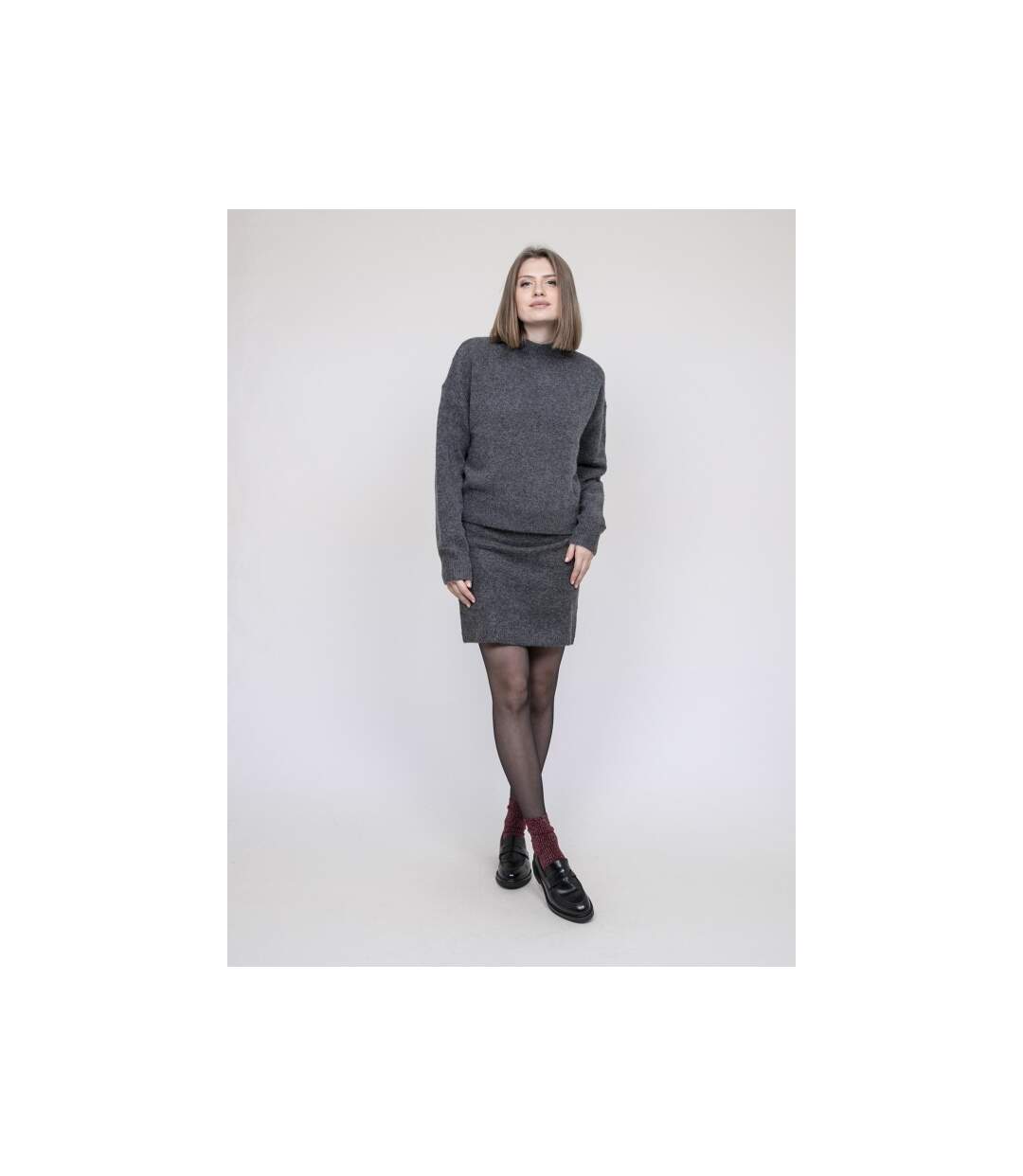 Jupe courte en maille XAFUMA - Dona X Lisa-4