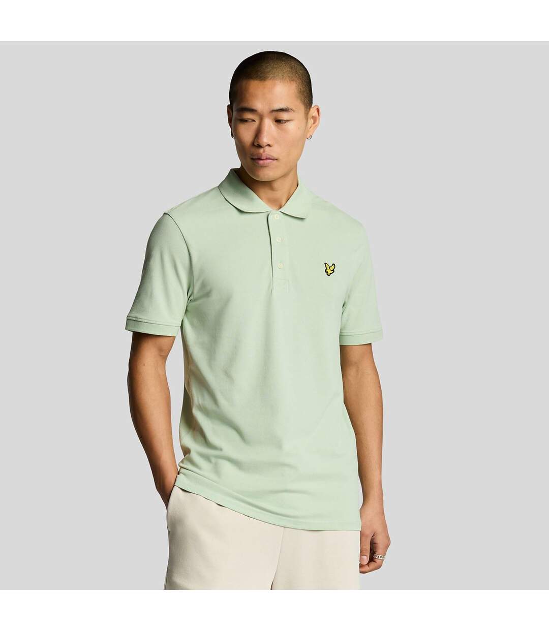 Polo Uni Homme Vert Clair Lyle & Scott-1