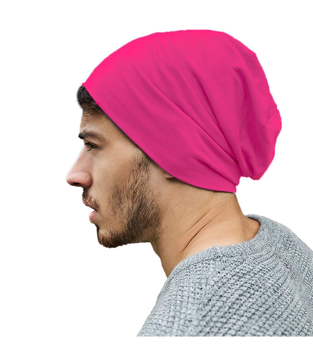 Hemsedal bonnet mou en coton adulte mixte fuchsia Beechfield-2