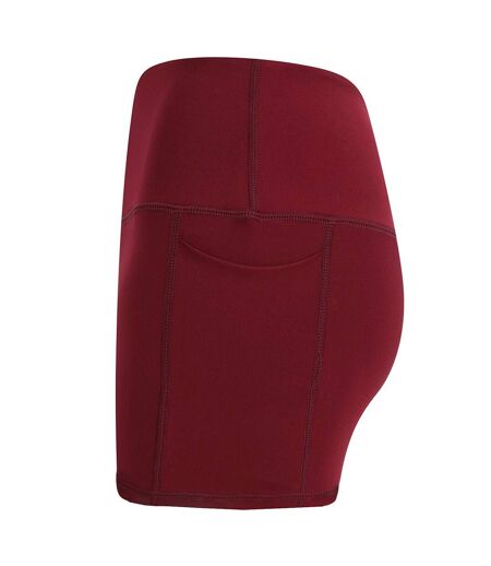 Tombo Womens/Ladies Pocket Shorts (Dark Burgundy)