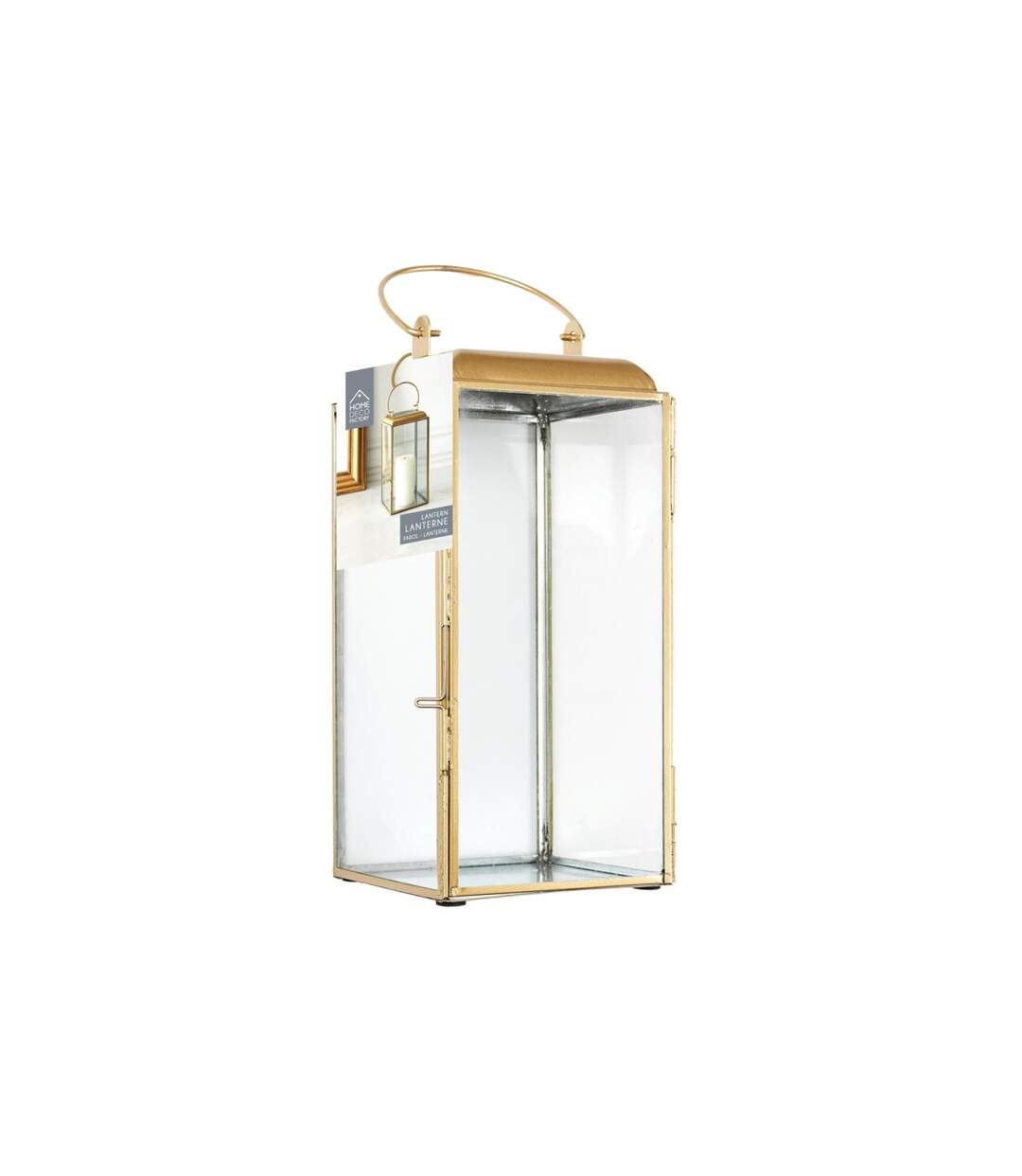 Lanterne Déco en Métal Girotto 30cm Or-5