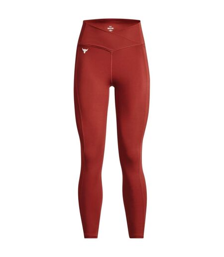 Legging Motif/style Croisée Project Rock Femme Rouge Under Armour