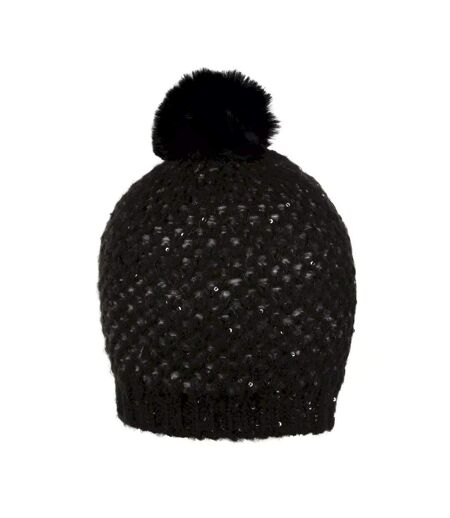 Womens/ladies Lorelai Iv Bobble Winter Hat Black Regatta