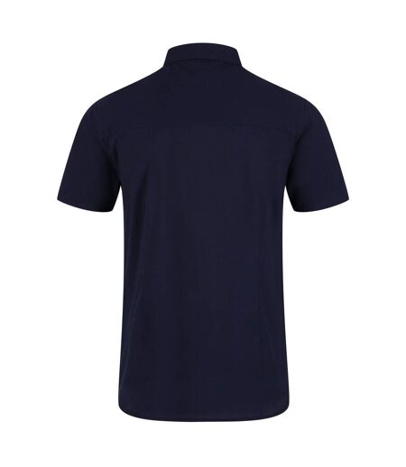 Regatta Mens Mikel Oxford Short-Sleeved Shirt (Navy) - UTRG7270