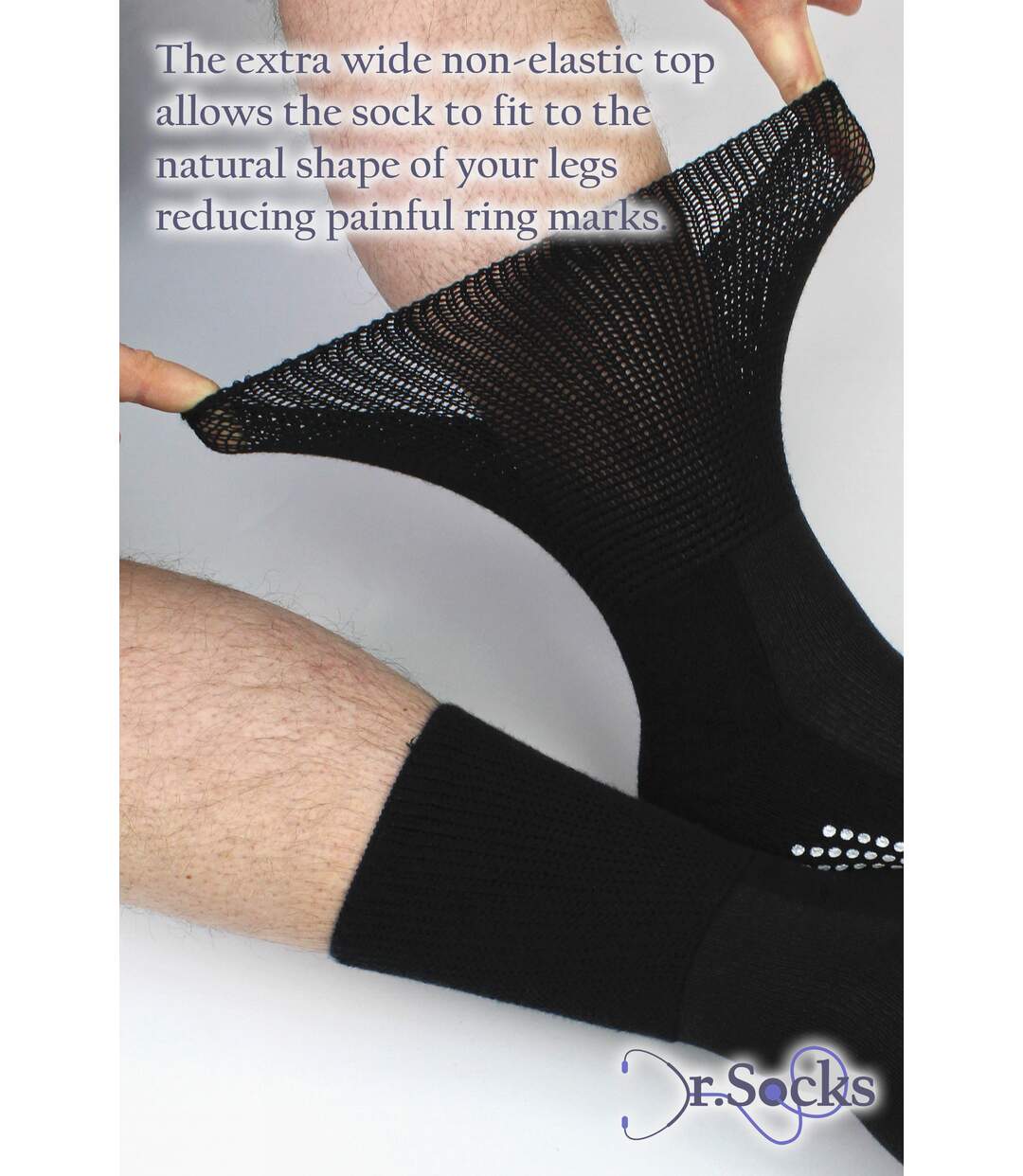4 Pack Bamboo Diabetic Socks With Grips for Men and Women-4