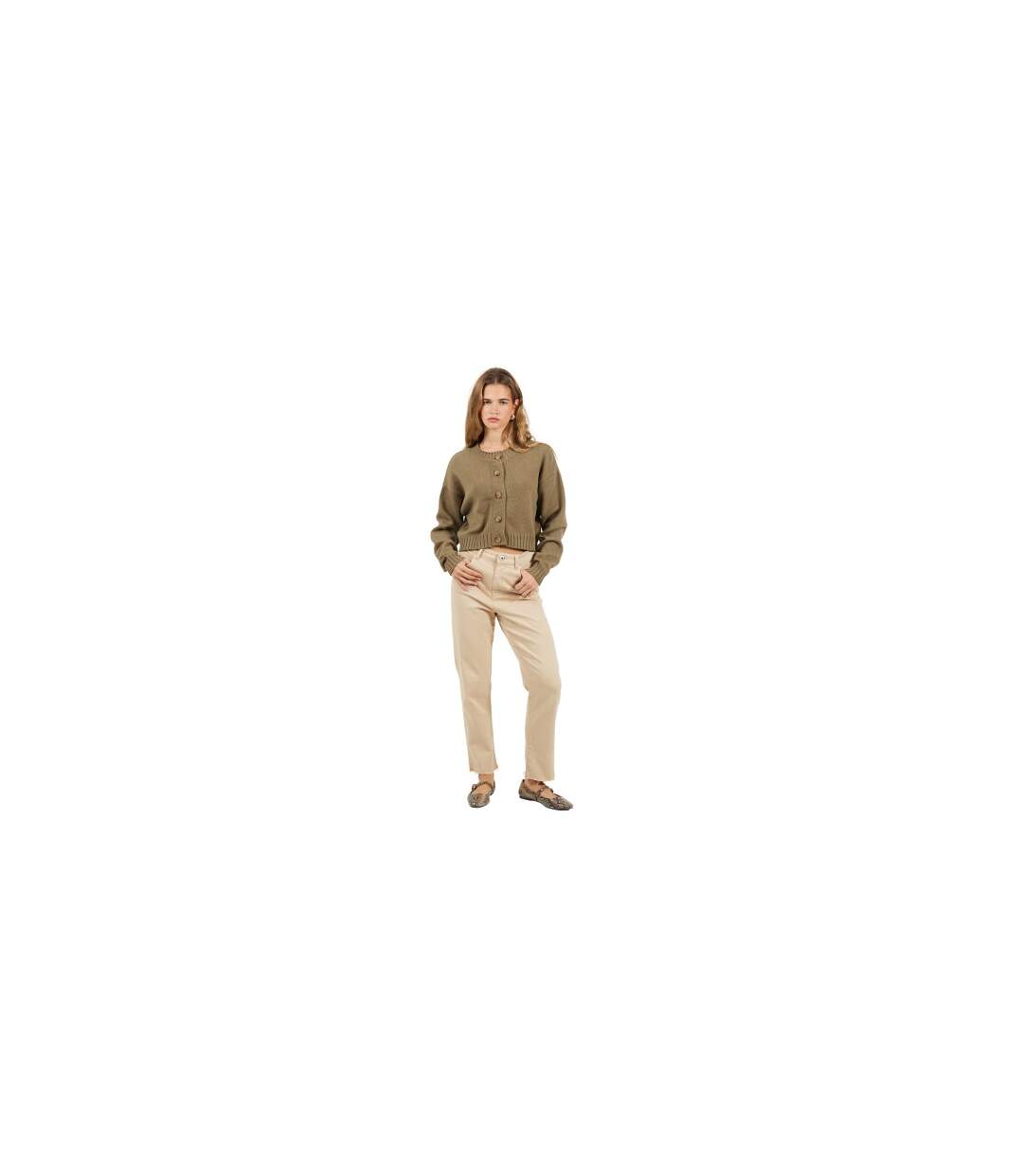 Cardigan Femme Kaki Brave Soul-1