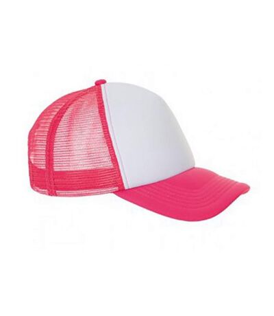 Casquette adulte unisexe blanc/corail fluo SOLS