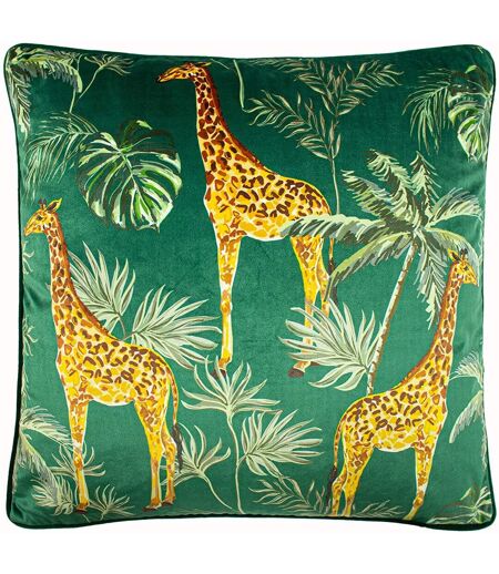 Paoletti Palm Tree Cushion Cover (Green) (One Size)