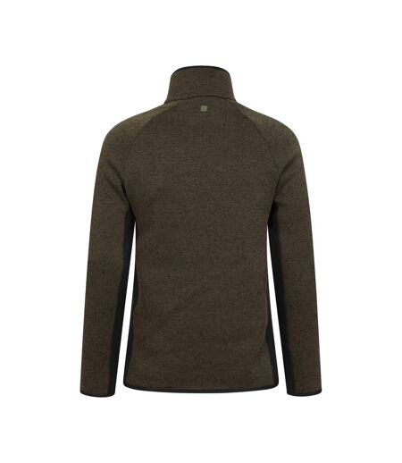 Mens Treston Fleece Top Khaki Green Mountain Warehouse