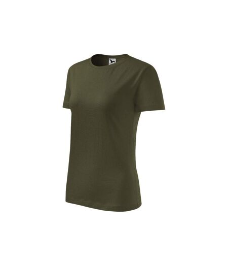 T-shirt Motif/style Classique Femme Vert Malfini