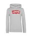 Mens Batwing Cotton Blend Kangaroo Pocket Hoodie Grey Levis-1