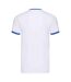 Mens Ringer Contrast T-shirt White Royal Blue Fruit Of The Loom-2