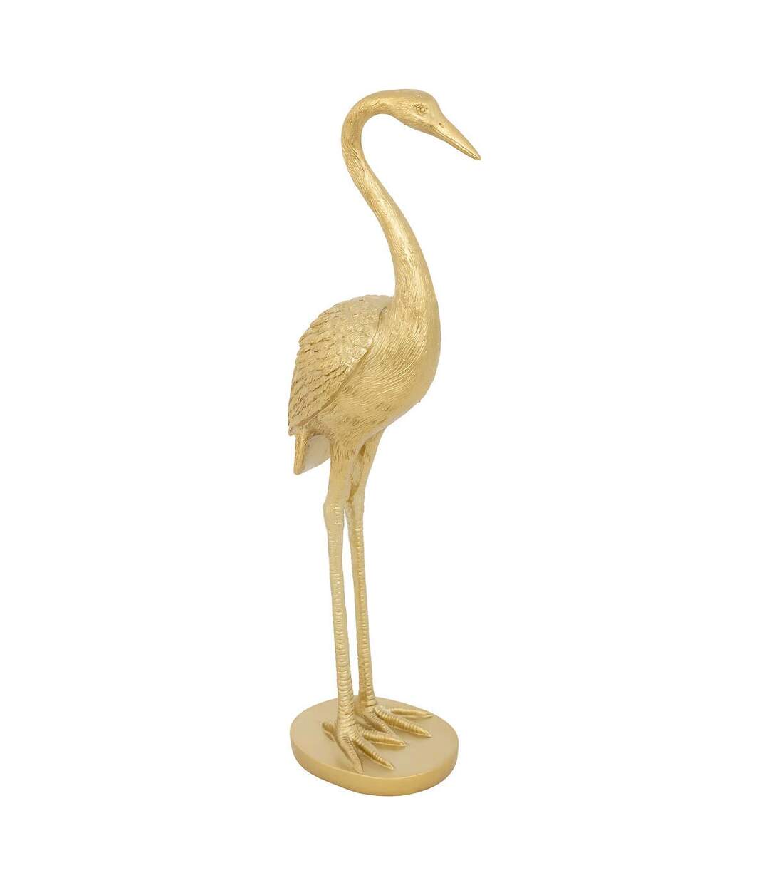 Statuette Déco Héron Automne 41cm Doré-1