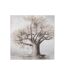 Paris Prix - Tableau Déco arbre Peint 120cm Marron & Or
