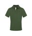 Polo Motif/style Badge Homme Vert Kaki Aquascutum-1