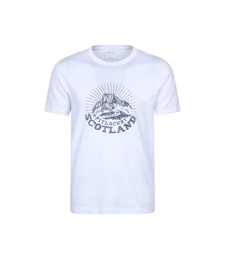 Mens Pitlochry Short-sleeved T-shirt White Mountain Warehouse