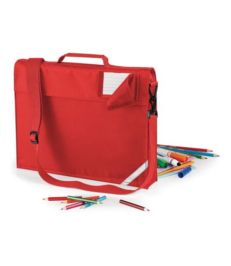 Quadra Junior Book Bag With Strap (Bright Red) (One Size) - UTBC754