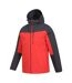 Mens brisk extreme waterproof jacket active red Mountain Warehouse