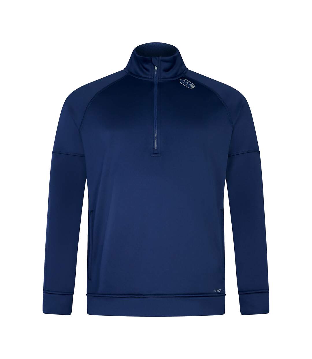Mens Half Zip Fleece Top Medieval Blue Canterbury-1