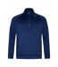 Mens Half Zip Fleece Top Medieval Blue Canterbury-1