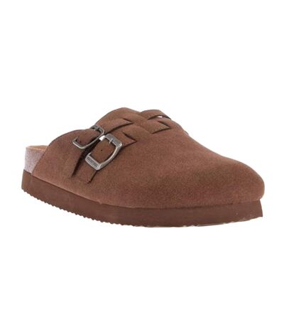 Womens/ladies abel plus clogs dark brown Rocket Dog