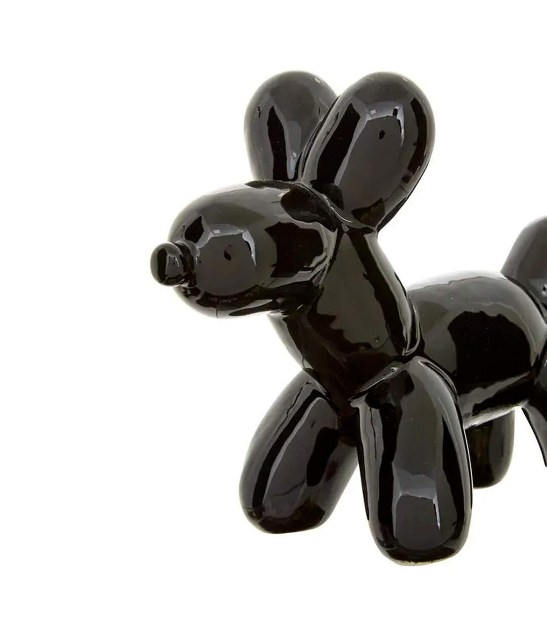 Statuette Déco Chien en Céramique Théo 19cm Noir-3