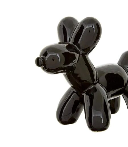 Statuette Déco Chien en Céramique Théo 19cm Noir