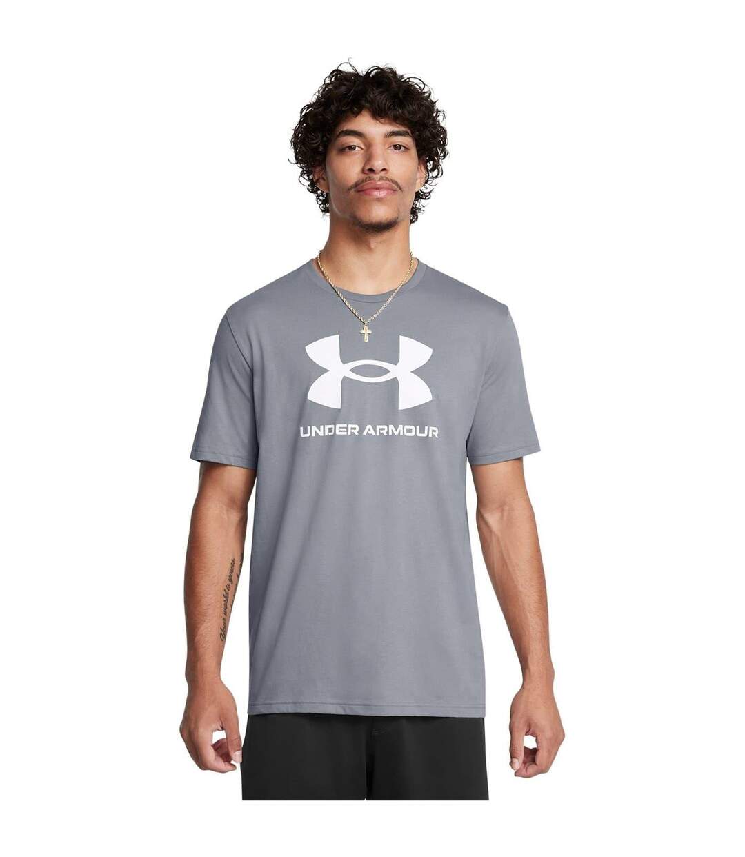 T-shirt Entraînement Sportstyle Homme Gris Under Armour-1