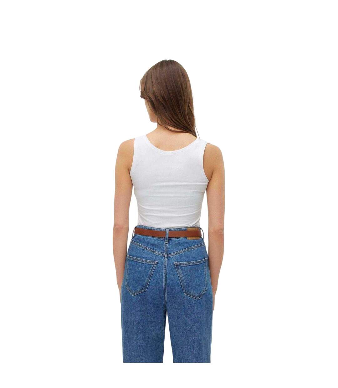 Débardeur Sans Manches Lulu Femme Blanc Vif Vero Moda-3