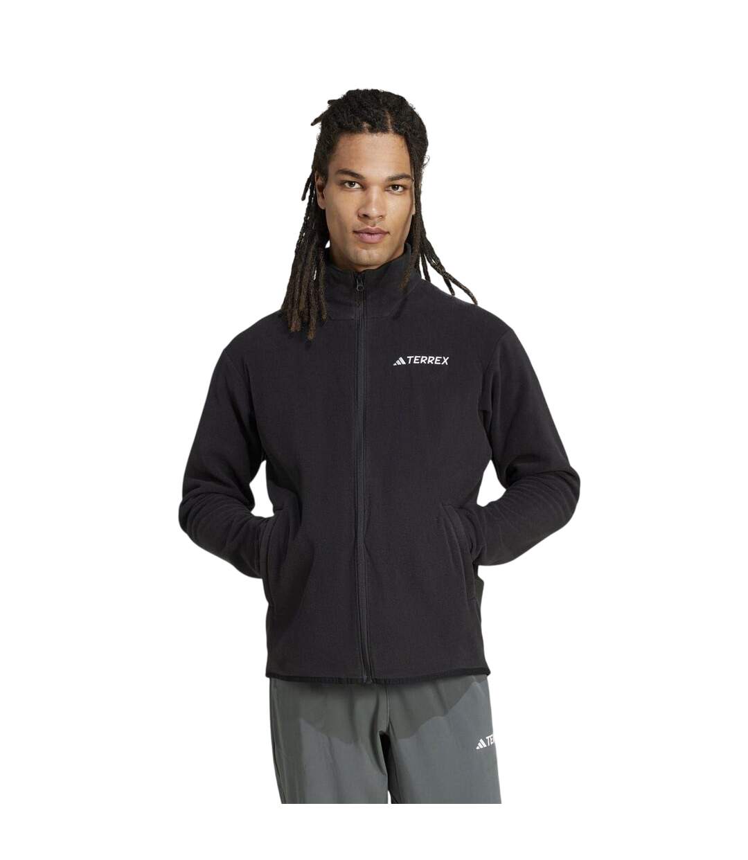Veste Polaire Multi Essentials Homme Noir Adidas-4