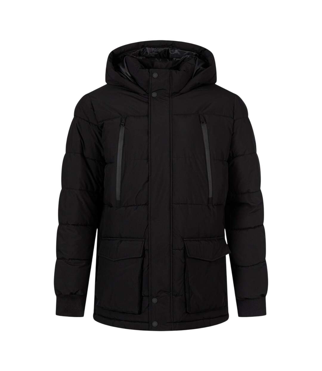 Parka Motif/style Uni Homme Noir Minoti-2