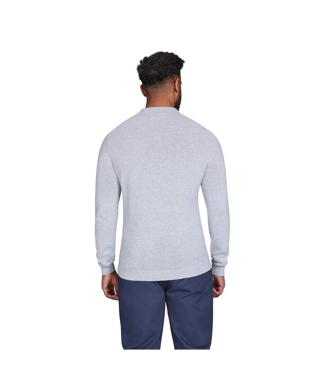 Polo homme gris chiné Raging Bull-2