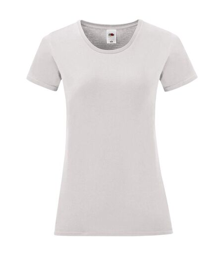 T-shirt iconic femme blanc Fruit of the Loom