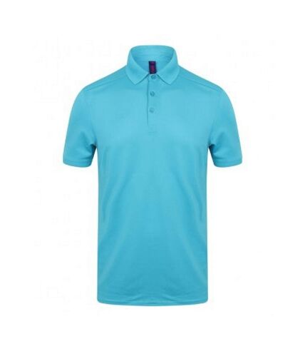 Henbury Mens Stretch Microfine Pique Polo Shirt (Turquoise) - UTPC2951