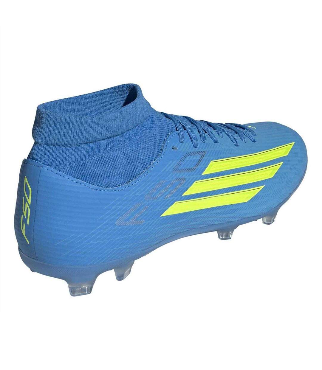 Mens League Print Firm Ground Football Boots Blue Yellow Adidas-3