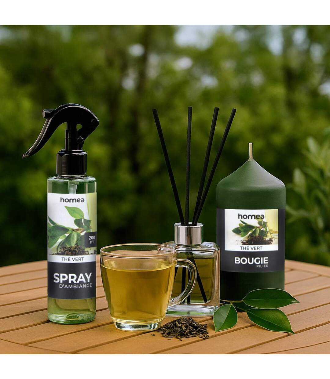 Spray d'Ambiance Essentiel II 200ml Thé Vert-2