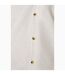 Mens linen blend revere collar short-sleeved shirt off white Burton