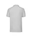 Mens 65/35 Pique Polo Shirt Heather Grey Fruit Of The Loom-2