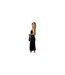 Robe Moulante Motif/style Ceinturé Femme Noir AX Paris-1