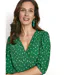 Robe mi longue cache-coeur pois-5